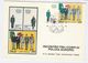 1986 Chianciano ITALY Special FDC Maximum Card POLICE Stamps Cover Postcard, With Stamps On Both Sides - Police - Gendarmerie