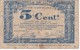 BILLETE DE FRANCIA DE 5 CENTIMES DEL AÑO 1917 VILLE DE LILLE  (BANKNOTE) - Bonds & Basic Needs