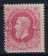 Belgium: OBP 34 MNH/** Neuf Sans Charnière  Postfrisch Certificate Soeteman Is Missing Left Lower Perfo - 1869-1883 Leopold II