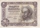 BILLETE DE ESPAÑA DE 1 PTA DEL AÑO 1951 EL QUIJOTE SERIE M CALIDAD MBC (VF)  (BANKNOTE) - 1-2 Pesetas