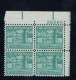 Sc#1037 4-1/2 Cent The Hermitage Andrew Jackson Home Liberty Regular Issue, Plate # Block Of 4 Mint Stamps - Plattennummern