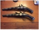 Rare Paire D Ancien Pistolets  De Chenapan Moitié 18ème - Armes Neutralisées