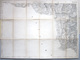 MAPPA GRAN CARTA DEGLI STATI SARDI IN TERRAFERMA CESANNE PIEMONTE CLAVIERES CESANA TORINESE ANNO 1852 - Carte Stradali