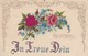 AK In Treue Dein - Blumen Rosen Vergissmeinnicht - Reliefdruck - Ca.  1910 (31728) - Blumen