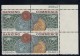 Sc#1577-1578 10-cent Banking And Commerce 1975 Issue Plate # Block Of 4 Stamps, Coins On Stamp - Numéros De Planches