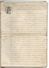 1874-Etat De Propriétés De Biens Fonciers-Tp "quittance Recus Et Décharges De Oudinet+Tp Fiscal 1f+2/10 En Sus+Tp à Sec - Autres & Non Classés