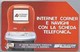 IT.- SCHEDA TELEFONICA. TELECOM ITALIA LIRE 5.000. € 2.58. INTERNET CORNER E NAVIGHI CON LA SCHEDA TELEFONICA.  2 Scans - Openbare Reclame