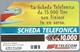 IT.- SCHEDA TELEFONICA. TELECOM ITALIA LIRE 10.000. Parlate Con Piu Gusto. La Scheda Telefonica Da .....  2 Scans - Openbare Reclame