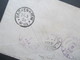 USA 1923 MiF Washington U. Monroe. Entwertet Mit Bleistift! Registered Letter Nach Hackenheim. 5 Stempel - Brieven En Documenten
