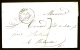 LETTRE PRECURSEUR FRANCE- MARQUE POSTALE : AUBUSSON (22)- TAMPON -T. 13- 1844-  TAXE 7 DECIMES ENCRE BLEUE-- 2 SCANS - 1801-1848: Précurseurs XIX