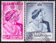 SIERRA LEONE 1948 SG #203-04 Compl.set Used CV £30.15 Silver Wedding Very Small Thin On Top Stamp - Sierra Leone (...-1960)