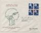 Suriname - 1954 - Herdenking Landing Charles Lindbergh In Suriname In Blok Van 4 Op FDC - Suriname ... - 1975