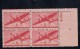 Sc#C25 &amp; C26 6c And 8c Air Mail Issues Plate # Blocks Of 4 US Stamps - Plate Blocks & Sheetlets