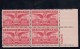 Sc#C40 6c 1949 Air Mail Issue Plate # Block Of 4 US Stamps - Numéros De Planches
