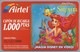 ES.- AIRTEL. CUPON DE RECARGA 1.000 PTAS. - MAGIA DISNEY EN VIDEO !. Walt Disney. SIRENITA. 2 Scans - Airtel