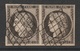 France, Cérès 20c., Very Nice Pair, 1849 , VFU - 1849-1850 Ceres