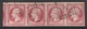 France, Napoléon III, 80c., Rose, Superb Strip Of 4, 1854 , VFU  SCARCE!!!!! - 1853-1860 Napoléon III.