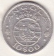 Colonie Portugaise, Angola, 10 Escudos 1955. Argent . KM# 73 - Angola