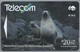 NZ.- Telefoonkaart. TELECOM. WWF. World Wide Fund For Nature New Zealand. Hooker's Sea Lion. 2 Scans - Nueva Zelanda