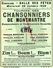 16- CONFOLENS-RARE PROGRAMME CHANSONNIERS MONTMARTRE-SALLES DES FETES 28-10-1936-BERTIER-GRELLO-LABORDE-GOULEBENEZE- - Programme