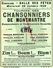 16- CONFOLENS-RARE PROGRAMME CHANSONNIERS MONTMARTRE-SALLES DES FETES 28-10-1936-BERTIER-GRELLO-LABORDE-GOULEBENEZE- - Programmes