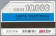 IT.- TELECOM ITALIA. CARTA TELEFONICA. LIRE 10.000. PROTEZIONE CIVILE SIP. - 112 - 113 - 115 - 116. 2 Scans - Andere & Zonder Classificatie