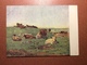 Vintage Russian Postcard IZOGIZ 1932 A Herd Cows. Russian Types Of Peasants. Artist Makovsky - Peintures & Tableaux