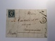 France PC 2931 + Cursive 67 SOUFFLENHEIM RR ! (67 Bas Rhin) Yv. 14 Lettre 1854 > Sarreguemines, Moselle (Brief Cover - 1849-1876: Klassik