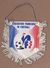 AC - CHAMPION D'EUROPE 84 CHAMPION OLYMPIQUE 84 DEMI - FINALISTE COUPE DU MONDE FEDERATION FRANCAISE DE FOOTBALL PENNANT - Uniformes Recordatorios & Misc