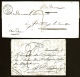 LOT 2 LETTRES PRECURSEURS FRANCE- MARQUE POSTALE : VIC-FEZANSAC + MASSEUBE (31) TAMPON T.13 + T.15- TAXE 2 ET 7 DEC.- - 1801-1848: Précurseurs XIX