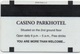 Carte Clé Hôtel & Casino : Parkhotel Praha Prague - Cartes De Casino