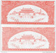 BILLETS DE BANQUE DE CULTE Chine  BANKNOTES OF WORSHIP China 100/1000 HELL MONEY (lot De 2) - Specimen