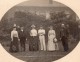 Groupe Joueurs De Tennis Chateau A La Campagne Anglaise Ancienne Photo 1900 - Old (before 1900)