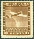 CHILE 1934-39 AIR MAILS, 8p BROWN PLANE OVER RAINBOW* (MLH) - Chile