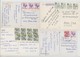 Lot Of 4 Postcards & Interesting Franking (inflation) - Macedonia Del Nord