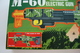 Vintage TOY GUN : MH-TOYS RAMBO KNOCK OFF M- 60 MACHINE GUN WITH BOX - L=66cm - 1980's- Cap Gun - Cork - Rifle - Decotatieve Wapens