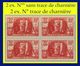 N° 423 À LA GLOIRE DU GÉNIE MILITAIRE 1939 - BLOC DE 4 - 2 EX. N** SANS TRACE DE CHARNIÈRE + 2 EX. N* TRACE DE CHARNIÈRE - Unused Stamps