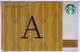 Starbucks China 2017 The English Alphabet Gift Card RMB100 A Word - Cartes Cadeaux