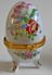 Vintage Porcelain Eggs Porzellan Ei Pralinen,Faberge Style  Jewelry Box  , Deckeldose Oeuf En Porcelaine, De Collection - Eier