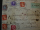 1930..BEAUTIFUL LETTER + POSTAGESTAMPS OF 5 LIRE.. HIGH VALUE.//.LETTERA ASSICURATA + FRANCOBOLLO 5 LIRE.. ALTO VALORE - Assurés