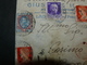 1930..BEAUTIFUL LETTER + POSTAGESTAMPS OF 5 LIRE.. HIGH VALUE.//.LETTERA ASSICURATA + FRANCOBOLLO 5 LIRE.. ALTO VALORE - Assurés