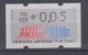 ISRAEL 1988 KLUSSENDORF ATM 0.05 SHEKELS 2 DIFFERENT KINDS OF PAPER NUMBER 028 - Franking Labels