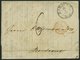 HAMBURG - THURN UND TAXISCHES O.P.A. 1852, HAMBURG Th.& T., K3 Auf Forwarded-Letter Von Riga Nach Bordeaux, Agent Krüger - Other & Unclassified