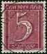 Dt. Reich 177 O, 1922, 5 Pf. Lilakarmin, Wz. 2, Pracht, Gepr. Peschl, Fotobefund Tworek, Mi. 260.- - Used Stamps