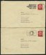 Dt. Reich 513,519 BRIEF, 1943, 3 Und 12 Pf. Hindenburg, 4 Belege Mit Lochungen: LH, LVA Und C.H.B., Pracht - Other & Unclassified