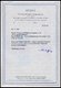 BERLIN Bl. 1 BRIEF, 1949, Block Währungsgeschädigte Auf Portogerechtem Einschreibbrief Von GIESSEN In Die Tschechoslowak - Sonstige & Ohne Zuordnung