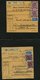 Delcampe - SAMMLUNGEN 1953/4, Interessante Sammlung Von 40 Paketkarten Mit Verschiedenen Posthorn-Frankaturen, Dabei Auch Einzelfra - Used Stamps