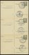 GANZSACHEN P 36 BRIEF, 1961, 8 Pf. Heuss Mit Postfachnummer Statt Postschließfachnummer, 6 Leer Gestempelte Karten Mit V - Sammlungen