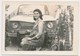 OLD CAR,  RENAULT 8,  AUTOMOBILE Woman - Vintage Old Photo Photograph - Coches