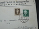 1940..2 BEAUTIFULS  COMMERCIAL LETTERS FROM TIRANA TO MILAN...///..2 LETTERE DALLA BANCA NAZIONALE D'ALBANIA PER MILANO - Albania